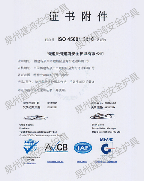 ISO 45001-2018 enclosure